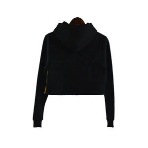 Sweat à capuche pour femme, sweat-shirt design personnalisé de haute qualité, haut court - Product Image 2