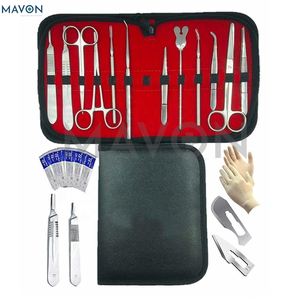 Kit de Herramientas de Sutura Manual de Acero Inoxidable Alemán, Porta Bisturís, Pinzas Mosquito, Tijeras para Iris, Certificado CE - Product Image 4