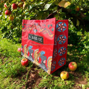 Bolsa de asas tejida de PP laminada mate reutilizable ecológica con logotipo personalizado, bolsa de compras para supermercado - Product Image 6