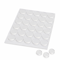 Bouchons de protection plats en PVC transparent pour armoires, réduction du bruit, protection de surface, 19x2mm