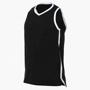 Camiseta Deportiva Negra con Cuello en V, Uniforme de Baloncesto sin Mangas, Secado Rápido, Ropa de Equipo, Camiseta con Número Personalizado - Product Image 1