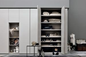 2025 recién llegado RTA Simple de alta capacidad MDF PET armario personalizado muebles de dormitorio modernos característica extensible para uso doméstico en Hotel - Product Image 5