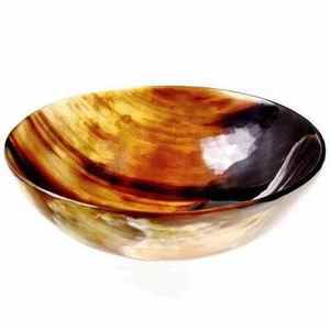 Bol raffiné en corne de buffle, élégant accessoire de service pour table à manger et cuisine, style artisanal BOWL AL MALIK CRAFT - Product Image 3