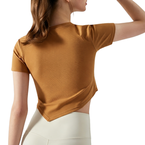 High Quality Good Selling Breathable Women Crop Top T-shirt Wholesale Summer Wear cotton <b>blend</b> custom Women Crop Top T-Shirts - Product Image 2