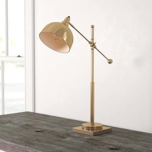 Lámpara de Mesa Decorativa de Latón Grabado con Pantalla de Tambor, Pieza de Iluminación Interior de Estilo Real - Product Image 6