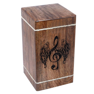 Fabricant indien d'urne de crémation en bois de manguier urnes en bois de qualité supérieure pour cendres chiens chats urne de columbarium boîte exportateur en gros - Product Image 5