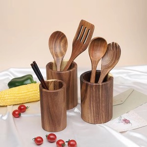Modern Style Various Noodle <b>Ramen</b> Wooden Spoons Custom Logo Curved Wood Ladles <b>Set</b> Gold Plated Mirror Polish - Product Image 3