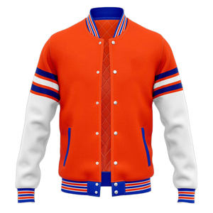 2026 Winter Baseball Patchwork Woolen <b>Jacket</b> <b>Men</b> Slim Fit Breathable High Quality College Varsity Stand Collar Softball <b>Jackets</b> - Product Image 2