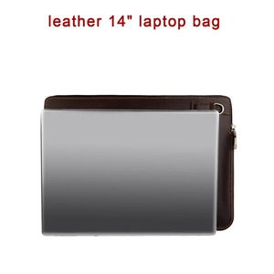 Funda Protectora para Portátil de Cuero Genuino, Estilo Bandolera, para Trabajo, Negocios y Viajes, LS-0256, Gran Venta - Product Image 4