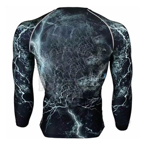 Wholesale Customized Logo <b>Men</b> <b>Compression</b> <b>Shirt</b> Long Sleeves Gym Wear <b>Compression</b> <b>Shirts</b> <b>For</b> <b>Men</b> - Product Image 6