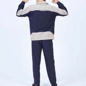 Conjunto deportivo informal de poliéster y nailon para hombre, transpirable, resistente al viento, de alta elasticidad, con logotipo personalizado, para correr. - Product Image 3