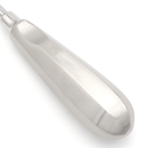 Lindo-Levien Elevador de Raíces Curvo 4mm 15.5cm con Dientes Finos, Instrumento de Extracción Dental con Mango Hueco de Acero Inoxidable Quirúrgico - Product Image 3