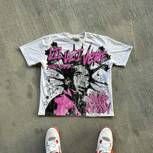 Camiseta de Manga Corta para Hombre, 100% Algodón, Unisex, Corte Holgado, Transpirable, de Secado Rápido, con Logotipo Personalizado Estampado, Venta al Por Mayor, Tallas Grandes - Product Image 3