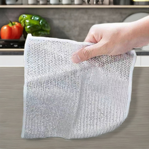 Paño de cocina de doble cara, paño de limpieza resistente a la abrasión para cocina, reemplaza el aceite antiadherente de poliéster de acero, Cuadrado de 300gsm - Product Image 1