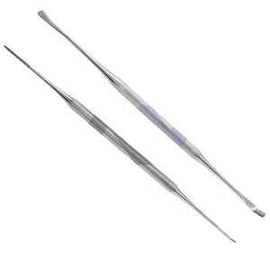 Kit Profesional de Herramientas para Uñas Encarnadas, Set de Pedicura de Doble Cara, Lima y Extractor de Acero Inoxidable para Uñas Encarnadas, 2 Piezas - Product Image 1