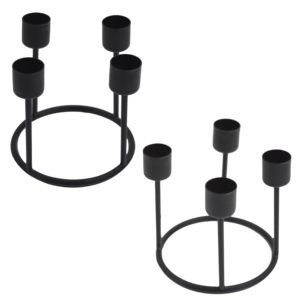 Black <b>Candle</b> <b>Stick</b> Holder With Attractive Painted Finishing Design Four <b>Candle</b> Stand Home Villa Dinner and Wedding Design - Product Image 5