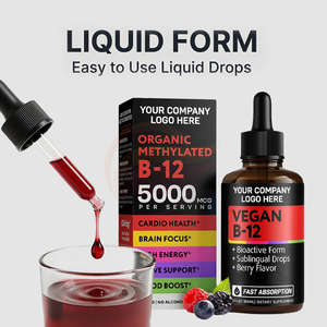 <b>Vitamin</b> B12 Methylcobalamin <b>Liquid</b> Drops 5000mcg OEM Bulk Manufacturing - Product Image 3