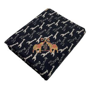 New Design Cotton Block Animal Printed Giraffe Printed Cotton Fabric for Kids Eco Friendly Wholesale Natural Clothing Fabric - Product Image 1
