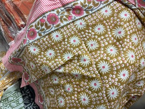 Cotton block printed <b>sarongs</b> with handcrafted patterns for beachwear resort fashion travel gifting home decor and wholesale - Product Image 4