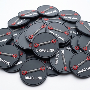 Badges personnalisés en PVC souple à fermeture Twist Lock, emblèmes ronds en silicone pour la manutention des marchandises, la logistique, les vestes de travail, les sacs et les fabricants. - Product Image 5