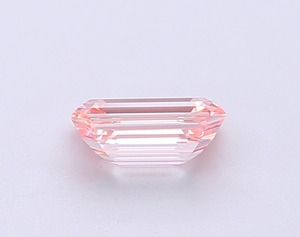 Diamant rose intense fantaisie de 1,01 carat, taille émeraude, cultivé en laboratoire CVD, clarté VS2, polissage excellent, pierre précieuse non montée pour la création de bijoux - Product Image 3