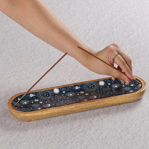 Porta Incienso de Madera de Alta Calidad, Quemador de Incienso de Madera, Soporte para Varillas de Incienso, Decoración para Estudios de Yoga y Hogar - Product Image 1