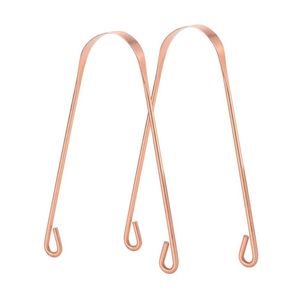 ชุดที่ขูดลิ้นสีโรสโกลด์ชมพู 3 ชิ้น รูปตัวยู ทำจากลวดสแตนเลส สำหรับทำความสะอาดช่องปาก กำจัดแบคทีเรีย กลิ่นปาก สำหรับผู้ใหญ่ ใช้ซ้ำได้ - Product Image 3