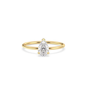 Bague de fiançailles REYES, nouvelle arrivée, argent sterling 925, coupe poire, 0,84 carat, moissanite VVS, pour femme, certifiée GRA, bijoux fins - Product Image 2