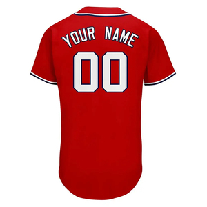 เสื้อเบสบอลพิมพ์ลายสำหรับผู้ชาย สีแดง ลาย USA ออกแบบเองได้ สำหรับทั้งชายและหญิง - Product Image 5