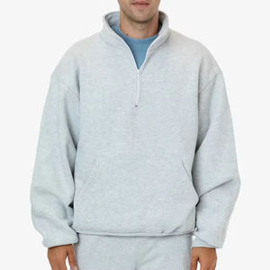 <b>Men's</b> Winter Tracksuits Pullover Streetwear Tech Fleece Acid Wash Quarter Zip <b>Sweat</b> <b>Suit</b> <b>Men</b> - Product Image 5