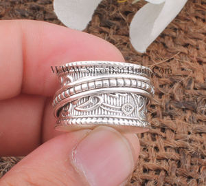 Anillo de Plata de Ley 925 al por Mayor, Anillo Liso de Alta Calidad Pulido S925, Anillo de Dedo con Flor, Joyería de Boda para Mujeres y Hombres - Product Image 3