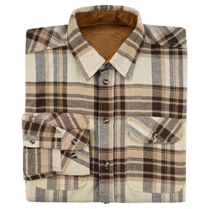 Camisa de Franela a Cuadros para Hombre, de Algodón Grueso, Casual, de Manga Larga, con Botones, Estilo Workwear, con Puños y Bolsillos de Pana - Product Image 6