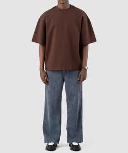 Camiseta 100% algodón para hombre, corte holgado, estampada, moderna, extragrande, estilo urbano, estética, personalizada, OEM - Product Image 4