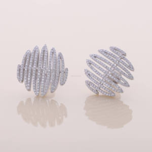 Luxury Moissanite Diamond Statement <b>Earrings</b> 925 Sterling <b>Silver</b> Pave <b>Set</b> Designer <b>Earrings</b> For Women Fine Jewelry - Product Image 5