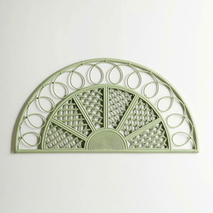 Meubles de chambre à coucher faits à la main, accessoires, tête de lit en rotin naturel, qualité supérieure, tête de lit Sun. - Product Image 4