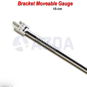 Support en acier inoxydable, jauge mobile réglable, instrument de mesure orthodontique pour une pose précise des brackets - Product Image 4