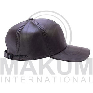 Unisex Leather or PU Leather Waterproof Embossed Baseball <b>Cap</b> for Autumn and <b>Winter</b> - Product Image 5