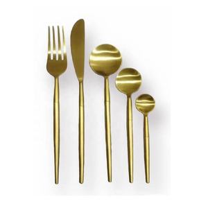 Ensemble de couverts traditionnels en acier inoxydable poli miroir, 4/5 pièces, couteau, cuillère, fourchette, vente en gros - Product Image 4