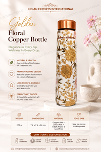 Elegante botella de agua de cobre para jardín de Indian exports international. Cobre puro certificado - Product Image 2