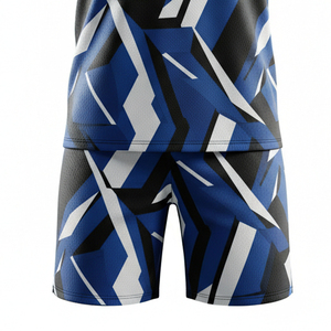 Tenues de basketball personnalisées par le fabricant : Ensemble maillot sans manches col en V et short, anti-boulochage, pour l'entraînement au basketball - Product Image 4