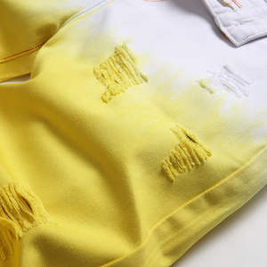 Shorts en jean délavé pour homme, coupe droite taille mi-haute, style décontracté d'été, prix raisonnable - Product Image 2