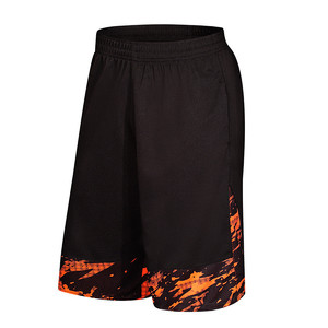 Men's Black Mesh Basketball Shorts With Purple Print Elastic Waist Breathable Sport Wear Regular Fit All Seasons - Product Image 4