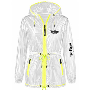Impermeable 2026 para Mujer, Transpirable, con Capucha, Color Transparente, Largo, Resistente al Viento - Product Image 1