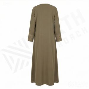 Nueva Abaya de Verano para Mujer con Manga Larga y Diseño de Patchwork, Vestido Largo Musulmán, Color Personalizado, Ropa Modesta 2025 - Product Image 2