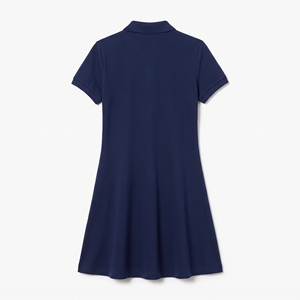 Camisa Blanca para Mujer, 100% Algodón, para Vestir, Manga Corta, Cuello con Solapa, Estampado Frontal, Logotipo Personalizado, Servicio OEM - Product Image 3