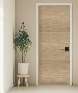 Puerta CAESAR de Diseño Moderno, Impermeable, Resistente al Moho, Precolgada, para Dormitorio, Baño, Cocina, Hotel, Interior Comercial, Madera Compuesta - Product Image 5