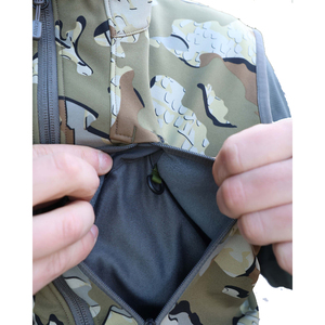 Gilet de chasse pour homme respirant 100 % polyester Softshell style urbain 300g fermeture éclair haute qualité logo personnalisé hiver - Product Image 5