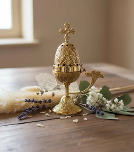 Quemador de Incienso de Latón Ecológico, Funcional, Decorativo, para Uso Religioso y Espiritual, Ayuda para el Disfrute del Incienso, Meditación y Presencia - Product Image 5