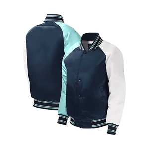 เสื้อแจ็คเก็ตผ้าซาตินแบบสั่งทำพิเศษ |   เสื้อโค้ชปักโลโก้แบบวาร์ซิตี้ |   แฟชั่นสตรีทแวร์ |   โรงงาน OEM - Product Image 4