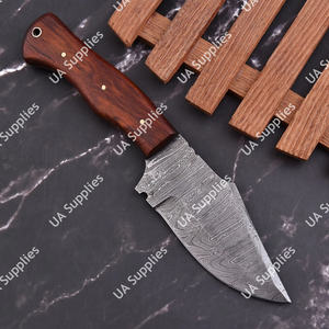 Damascus Steel High Quality Industrial DIY Outdoor Bushcraft Camping Skinner <b>Knife</b> <b>Sheath</b> Ergonomic Olive Burl Wood Handle ODM - Product Image 2